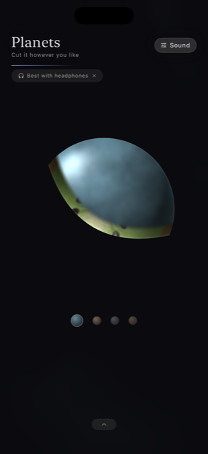 A planet cut open to reveal a kiwi interior